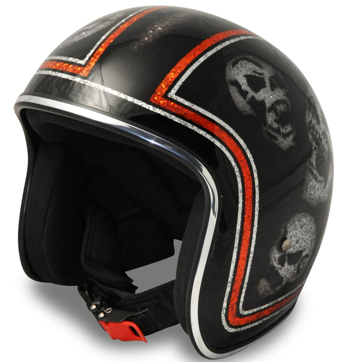 North Virus Superflake Orange line scull