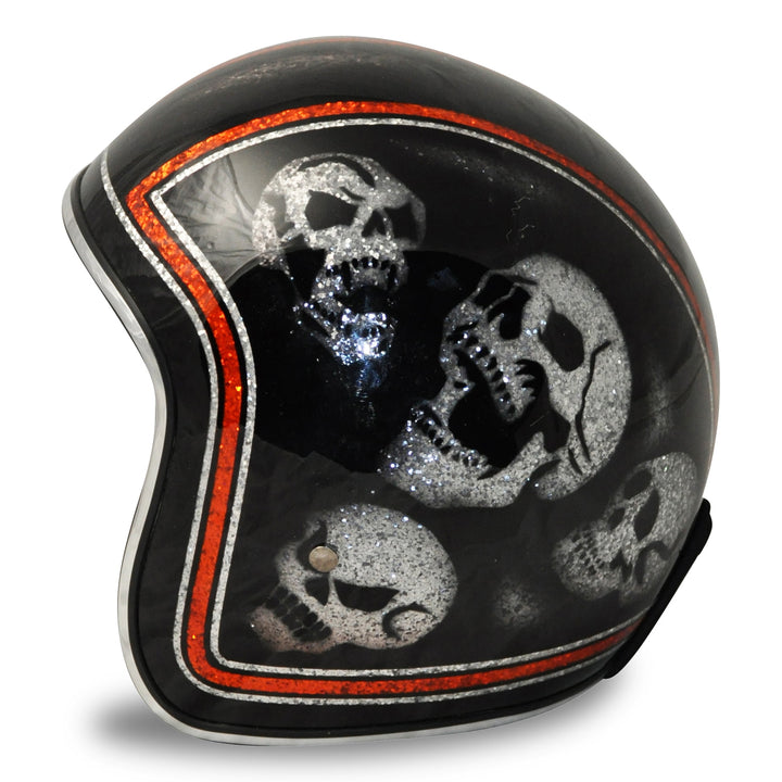 North Virus Superflake Orange line scull