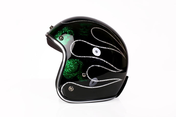 North Virus Superflake Green Scull Flame